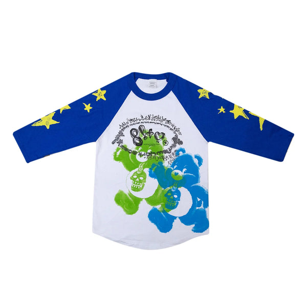 STFUTAKECARE&ENJOYYOURTRIP blue Raglan Tee